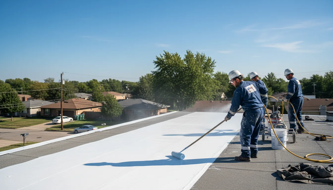 Commercial roof coating in Elrama, PA near me